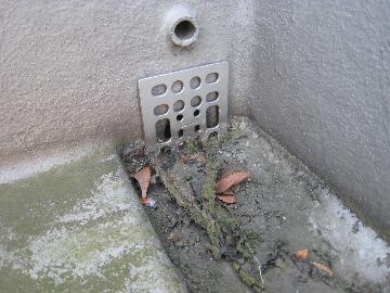 バルコニーの排水口